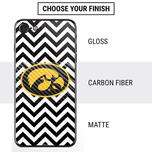 University of Iowa Hawkeyes Chevron Print iPhone SE (2nd & 3rd Gen) Skin