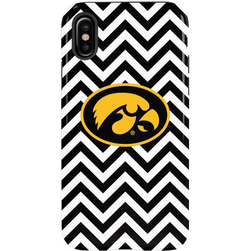 University of Iowa Hawkeyes Chevron Print iPhone X Pro Case