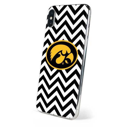 University of Iowa Hawkeyes Chevron Print iPhone X Skin