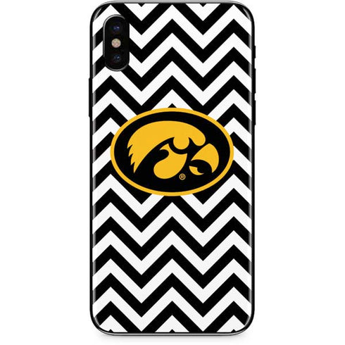 University of Iowa Hawkeyes Chevron Print iPhone XS Max Skin