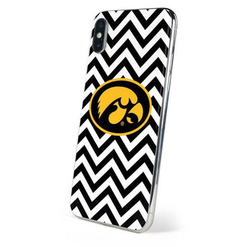 University of Iowa Hawkeyes Chevron Print iPhone XS Skin