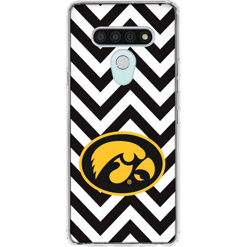 University of Iowa Hawkeyes Chevron Print LG Stylo 6 Clear Case