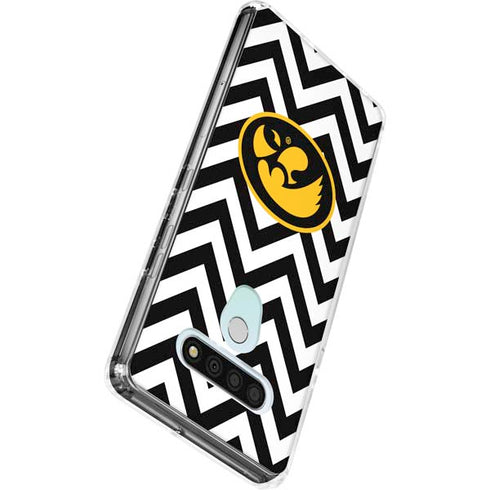 University of Iowa Hawkeyes Chevron Print LG Stylo 6 Clear Case