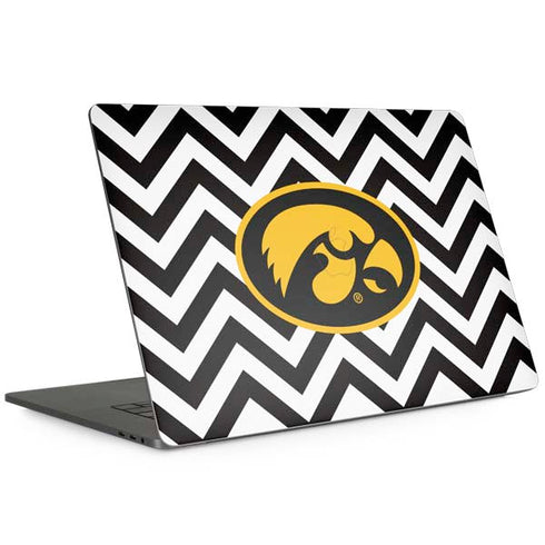University of Iowa Hawkeyes Chevron Print Apple MacBook Pro 15-inch Skin