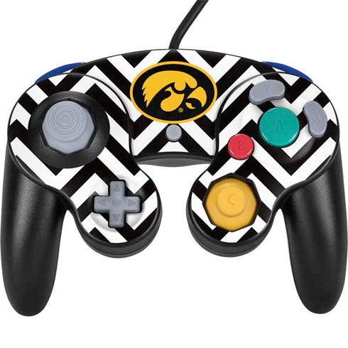 University of Iowa Hawkeyes Chevron Print Nintendo GameCube Controller Skin