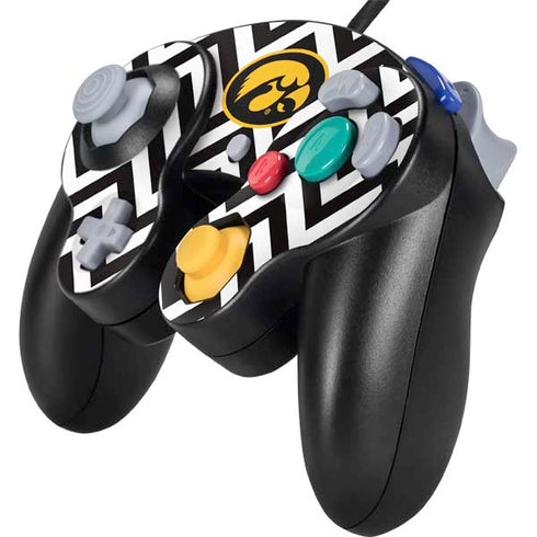University of Iowa Hawkeyes Chevron Print Nintendo GameCube Controller Skin