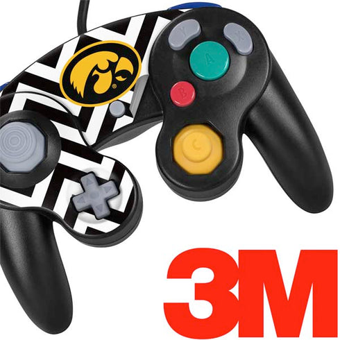 University of Iowa Hawkeyes Chevron Print Nintendo GameCube Controller Skin