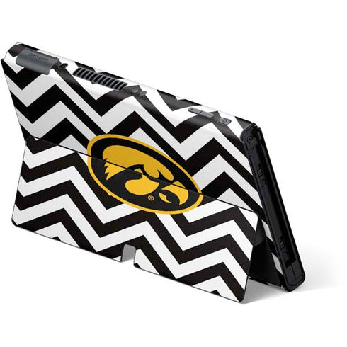 University of Iowa Hawkeyes Chevron Print Nintendo Switch OLED (2021) Skin