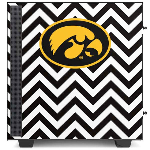 University of Iowa Hawkeyes Chevron Print NZXT H510 Compact ATX Mid-Tower Case Skin
