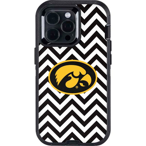 University of Iowa Hawkeyes Chevron Print Otterbox Defender iPhone Skin