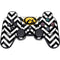 University of Iowa Hawkeyes Chevron Print PS3 Dual Shock wireless controller Skin