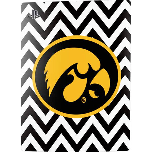 University of Iowa Hawkeyes Chevron Print PS5 Bundle Skin