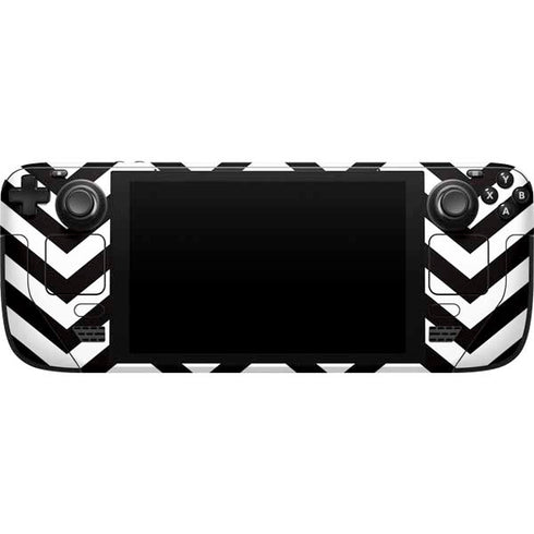 University of Iowa Hawkeyes Chevron Print Steam Deck Handheld Gaming Computer Skin