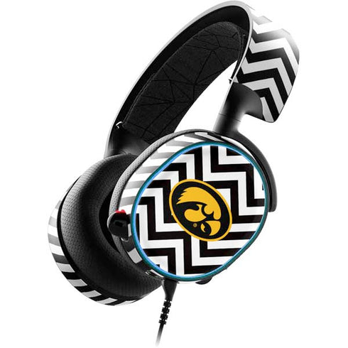 University of Iowa Hawkeyes Chevron Print SteelSeries Arctis 3 Skin