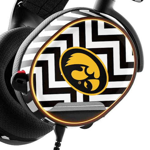 University of Iowa Hawkeyes Chevron Print SteelSeries Arctis 5 Skin