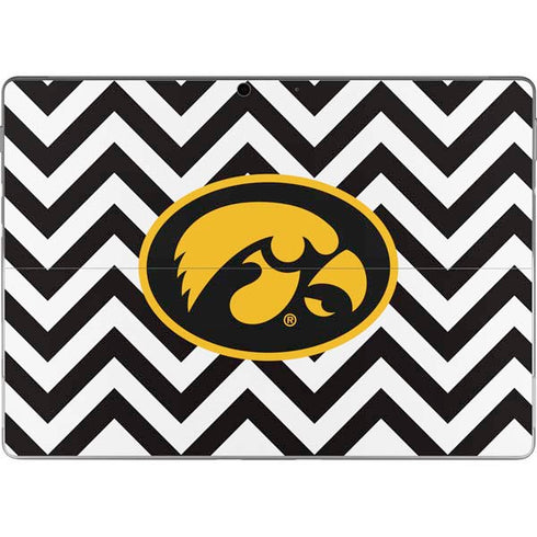 University of Iowa Hawkeyes Chevron Print Surface Pro 8 Skin