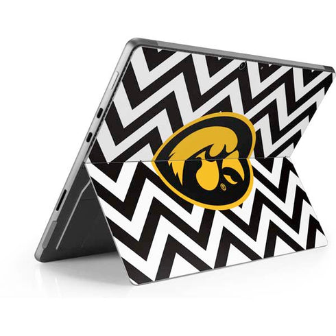 University of Iowa Hawkeyes Chevron Print Surface Pro 8 Skin