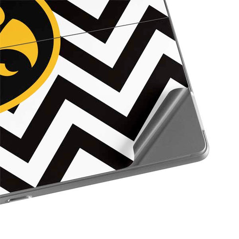 University of Iowa Hawkeyes Chevron Print Surface Pro 8 Skin
