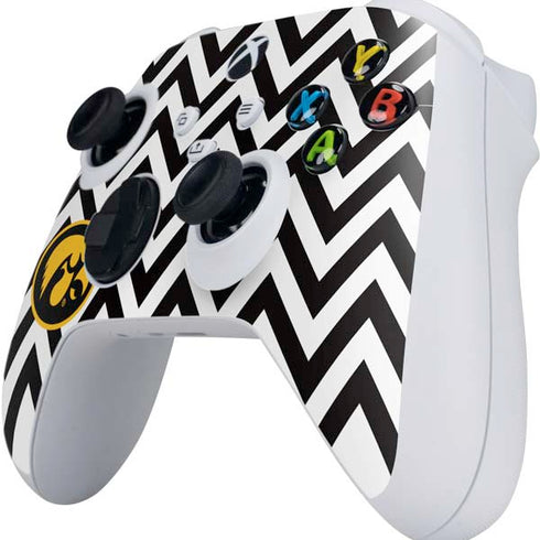 University of Iowa Hawkeyes Chevron Print Xbox Series S Controller Skin