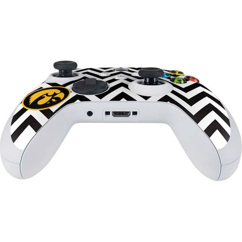University of Iowa Hawkeyes Chevron Print Xbox Series S Controller Skin