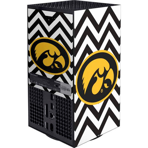 University of Iowa Hawkeyes Chevron Print Xbox Series X Bundle Skin