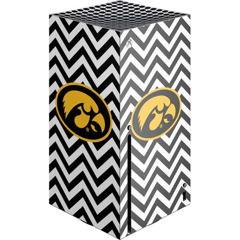 University of Iowa Hawkeyes Chevron Print Xbox Series X Console Skin