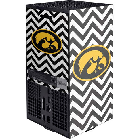 University of Iowa Hawkeyes Chevron Print Xbox Series X Console Skin