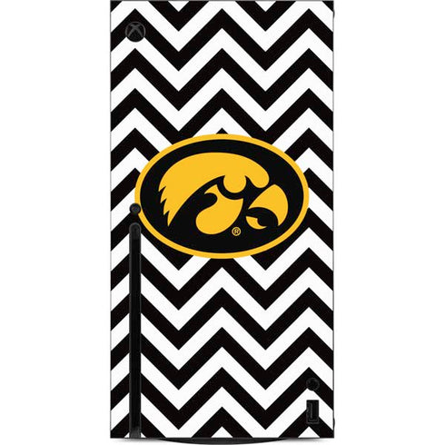 University of Iowa Hawkeyes Chevron Print Xbox Series X Console Skin