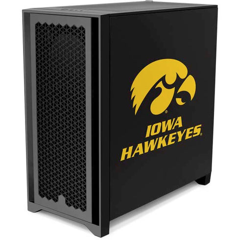 University of Iowa Hawkeyes Corsair 4000D Tempered Glass Mid-Tower ATX Case Skin