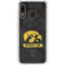 University of Iowa Hawkeyes Distressed Logo Galaxy A20 Clear Case
