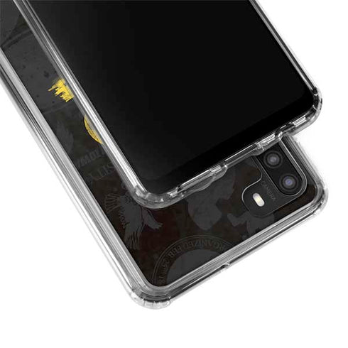 University of Iowa Hawkeyes Distressed Logo Galaxy A21 Clear Case