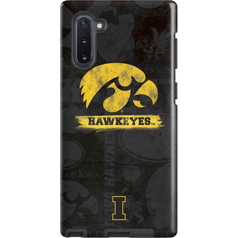 University of Iowa Hawkeyes Distressed Logo Galaxy Note 10 Pro Case