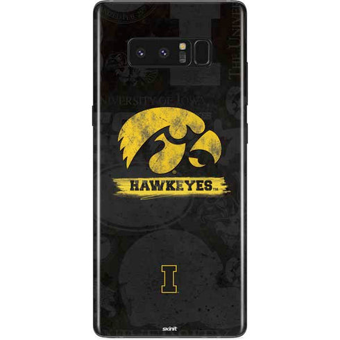 University of Iowa Hawkeyes Distressed Logo Galaxy Note 8 Skin