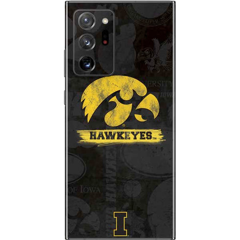 University of Iowa Hawkeyes Distressed Logo Galaxy Note20 Ultra 5G Skin
