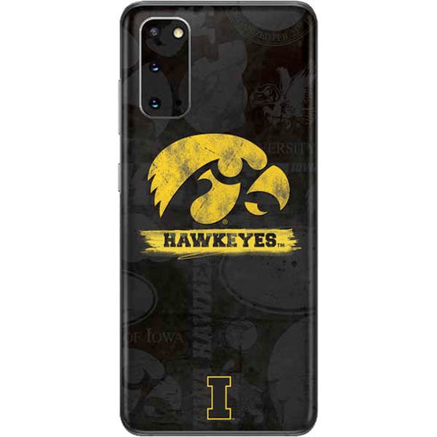 University of Iowa Hawkeyes Distressed Logo Galaxy S20 Skin