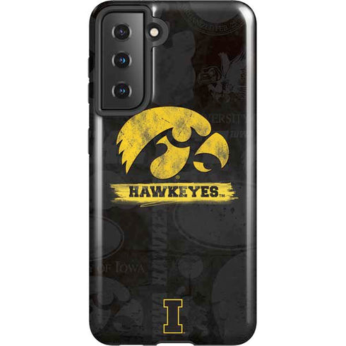 University of Iowa Hawkeyes Distressed Logo Galaxy S21 5G Pro Case