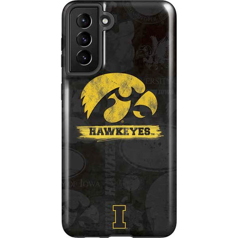 University of Iowa Hawkeyes Distressed Logo Galaxy S21 Plus 5G Pro Case