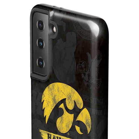 University of Iowa Hawkeyes Distressed Logo Galaxy S21 Plus 5G Pro Case