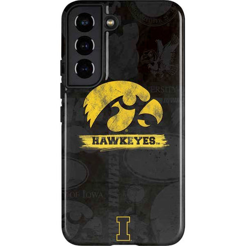 University of Iowa Hawkeyes Distressed Logo Galaxy S22 Pro Case