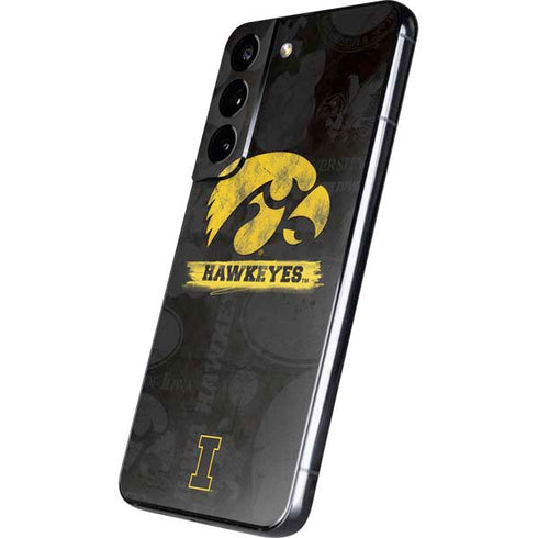 University of Iowa Hawkeyes Distressed Logo Galaxy S22 Skin