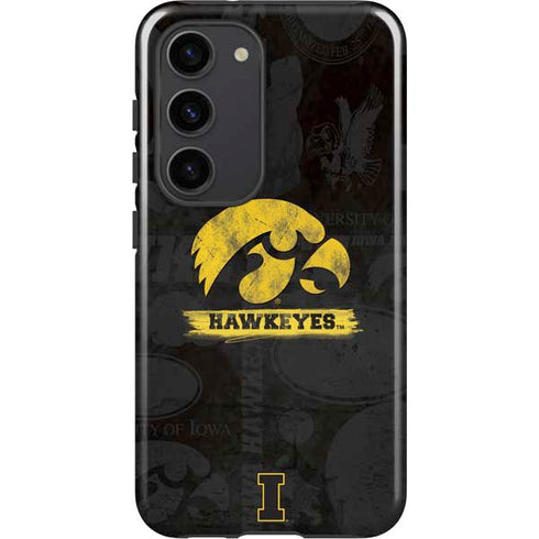 University of Iowa Hawkeyes Distressed Logo Galaxy S23 Pro Case