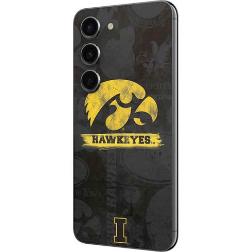 University of Iowa Hawkeyes Distressed Logo Galaxy S23 Skin