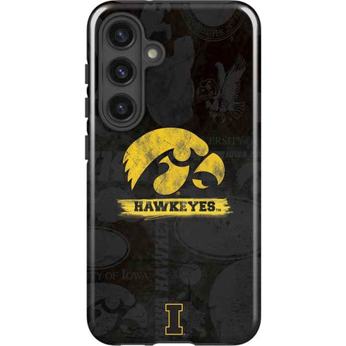 University of Iowa Hawkeyes Distressed Logo Galaxy S24 Plus Impact Case