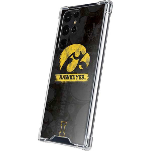 University of Iowa Hawkeyes Distressed Logo Galaxy S24 Ultra Clear Case