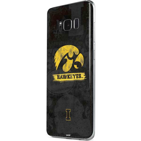 University of Iowa Hawkeyes Distressed Logo Galaxy S8 Skin