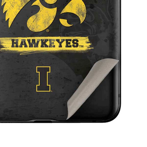 University of Iowa Hawkeyes Distressed Logo Galaxy Z Flip Skin