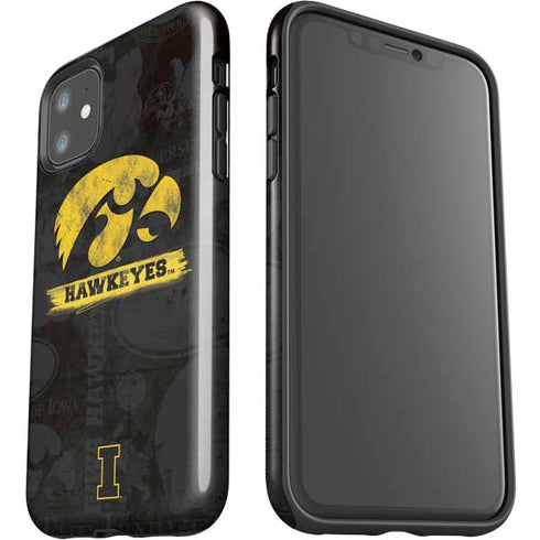 University of Iowa Hawkeyes Distressed Logo iPhone 11 Impact Case