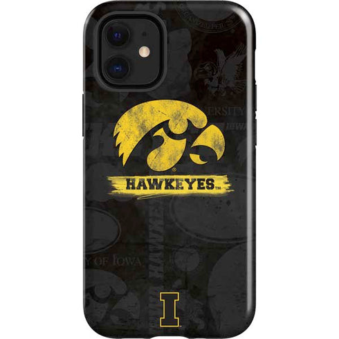 University of Iowa Hawkeyes Distressed Logo iPhone 12 Mini Impact Case