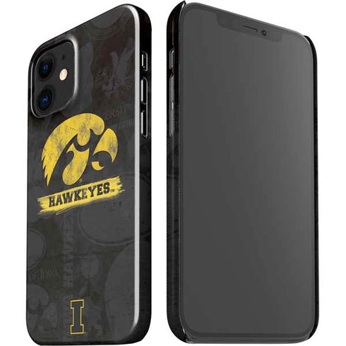 University of Iowa Hawkeyes Distressed Logo iPhone 12 Mini Lite Case