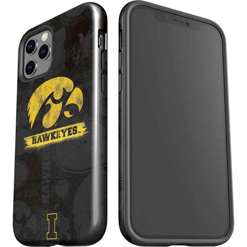 University of Iowa Hawkeyes Distressed Logo iPhone 12 Pro Max Impact Case